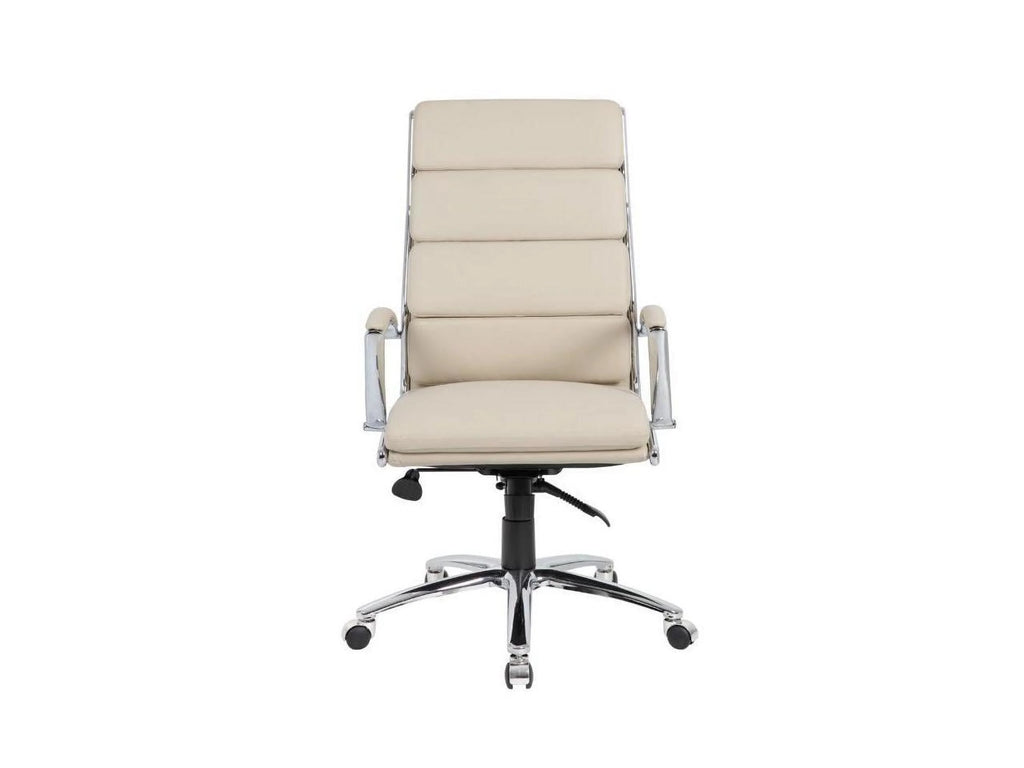 Beige Upholstered Vinyl Chair J90001