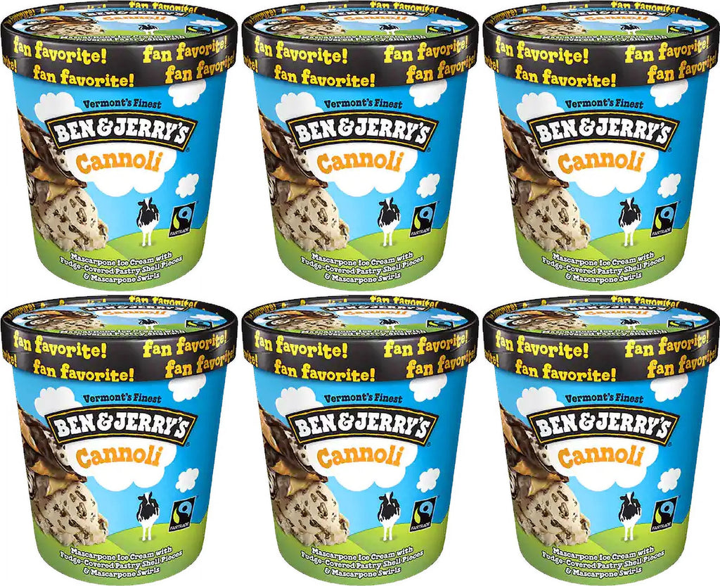 Cannoli Ice Cream, 16 oz. Pint, 6-Pack L989809