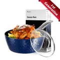 Induction Saucepan with Lid 20cm 1.8L Non Stick Aluminum Ceramic Coating I3388