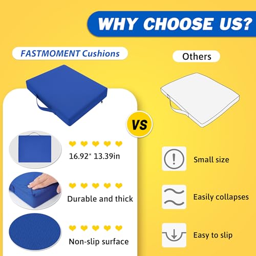 2 Pcs Water-Repellent Stadium Seat Cushions E50770