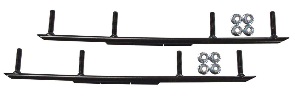 Blue XT Snowmobile Skis with 4" Round Bars Complete Kit R5005