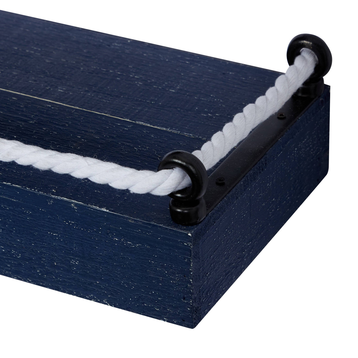 Blue Wood Wall Shelf, Set of 3 V294