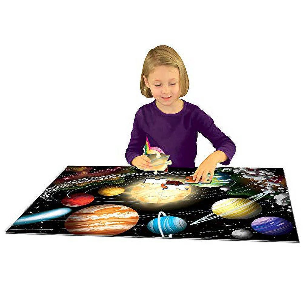 100 Piece Glow in the Dark Space Puzzle E3503