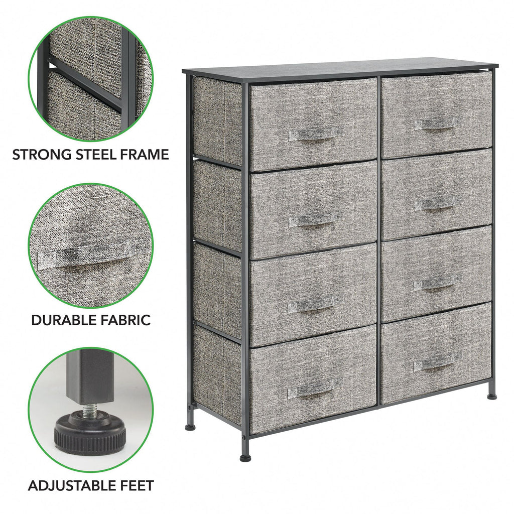Large 8 Fabric Drawer Storage Dresser A933651