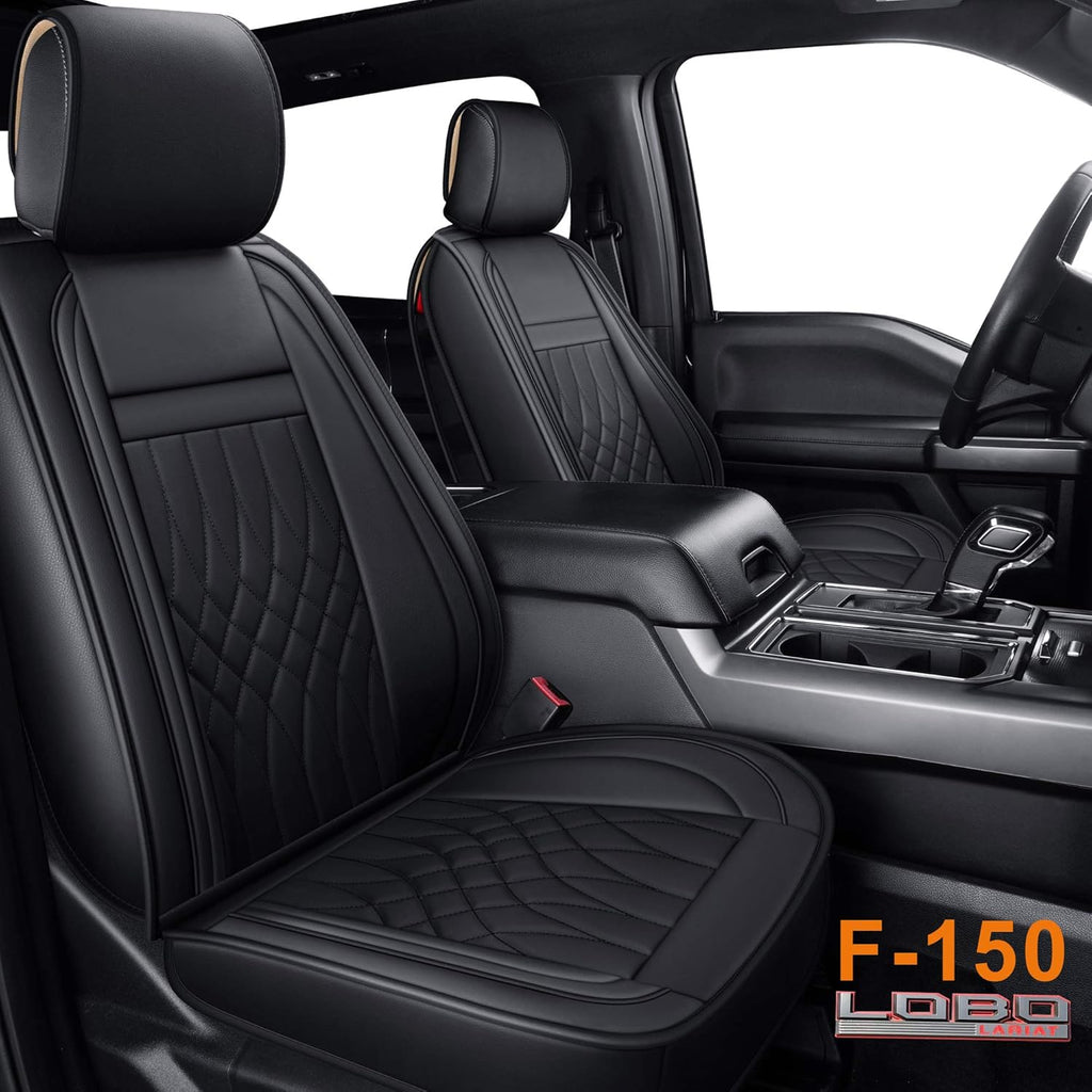Pickup Seat Covers Crew Cab Faux Leather Gray Full Set T849