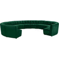 Green Velvet Sectional Sofa F205730