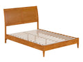 Full Solid Wood Low Profile Sleigh Platform Bed O5226