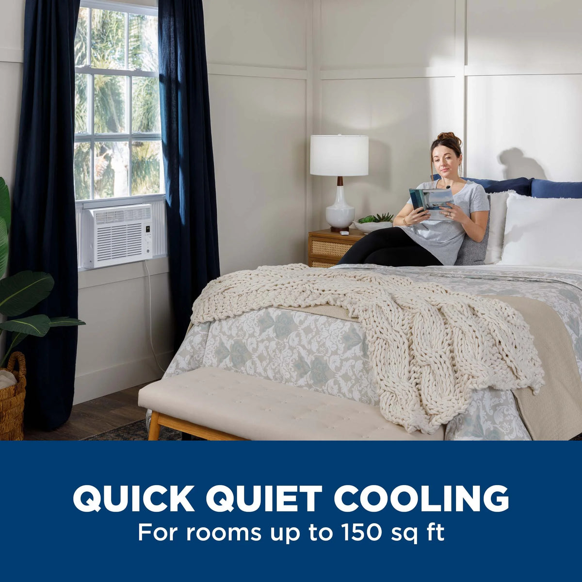 5,000 BTU Window Air Conditioner, Black, 115V I901