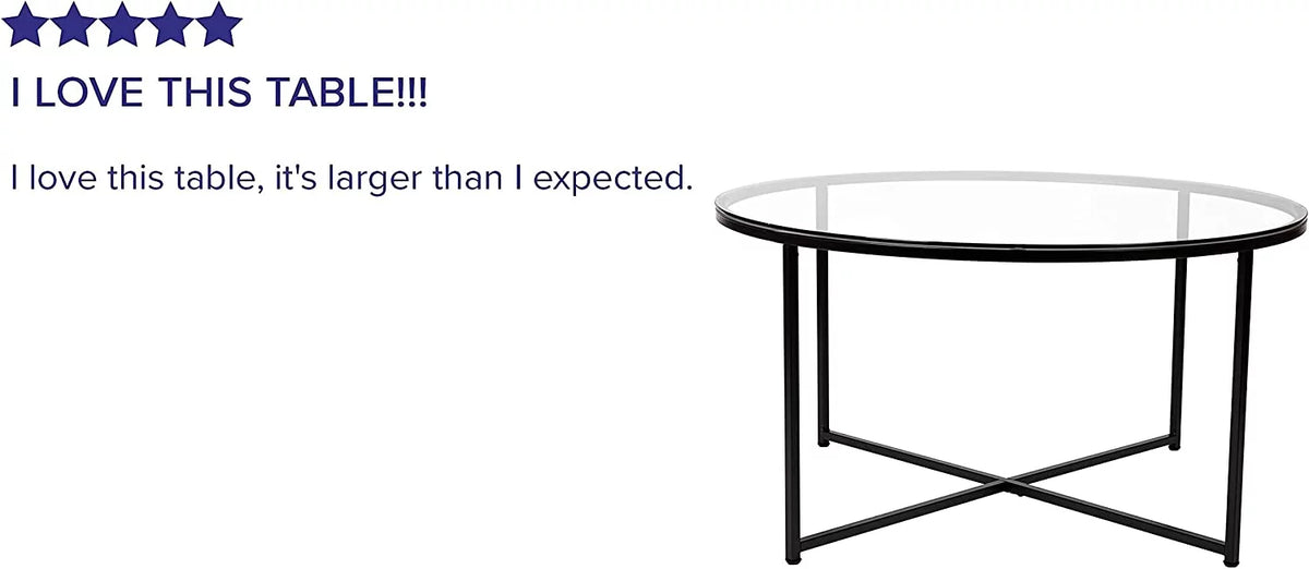 3 Piece Glass Top Occasional Table Set F1405
