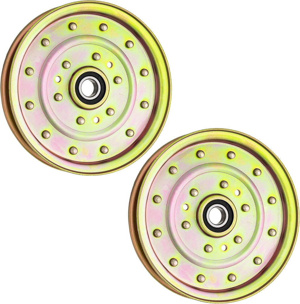 Flat Idler Pulley 2 Pack for 52 60 72 inch Deck I20557