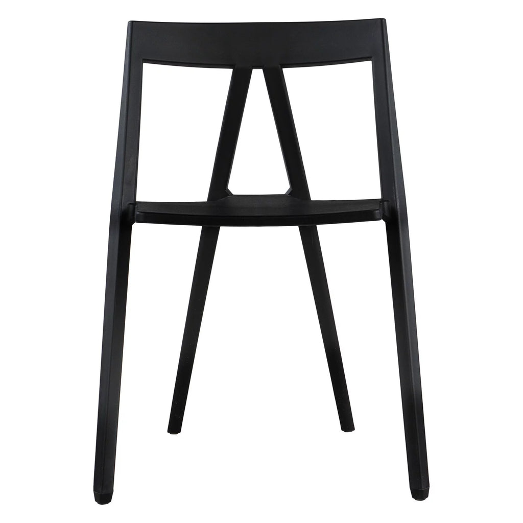 Black Stackable Resin Polypropylene Event Chair N950