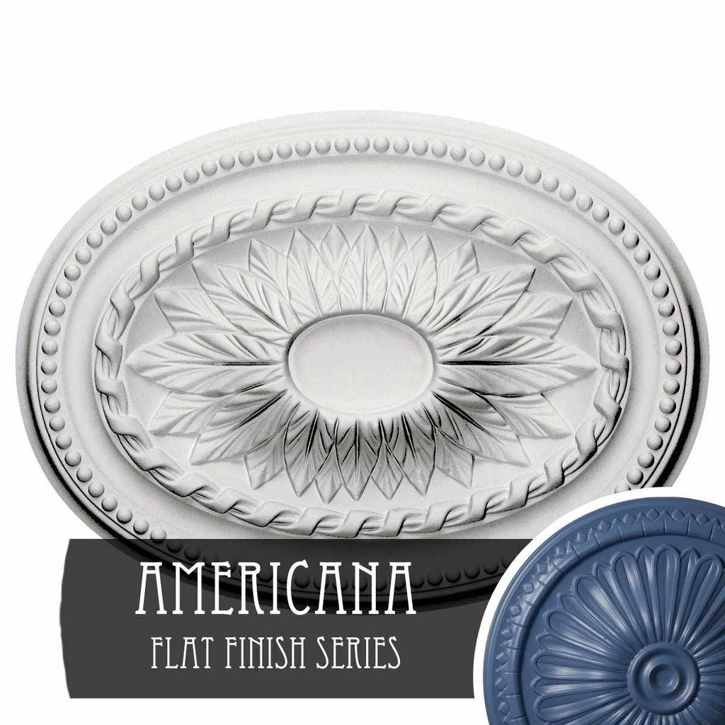 Hand-Painted Americana Ceiling Medallion G244465