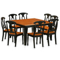 Black & Cherry 9 Piece Wood Dining Room Table Set T428