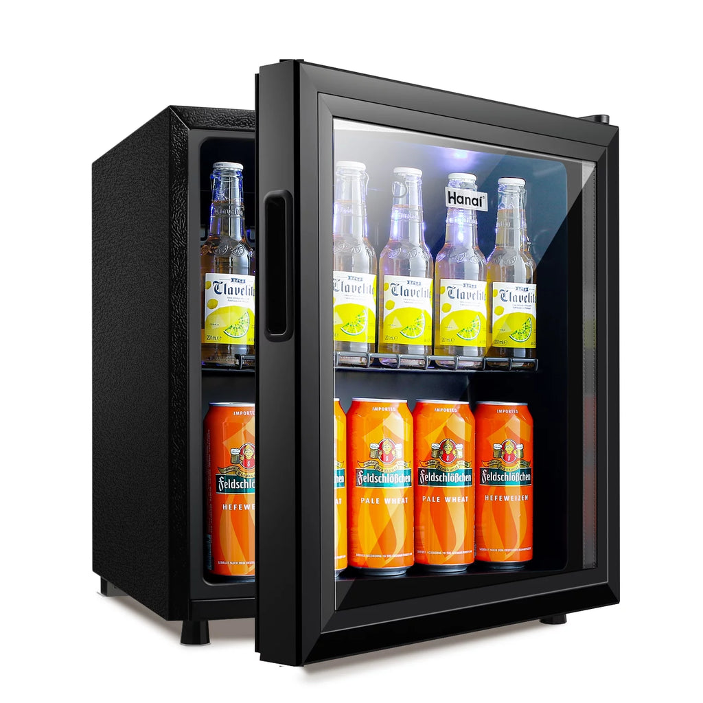 62-Can Beverage Refrigerator and Cooler with Glass Door B69488
