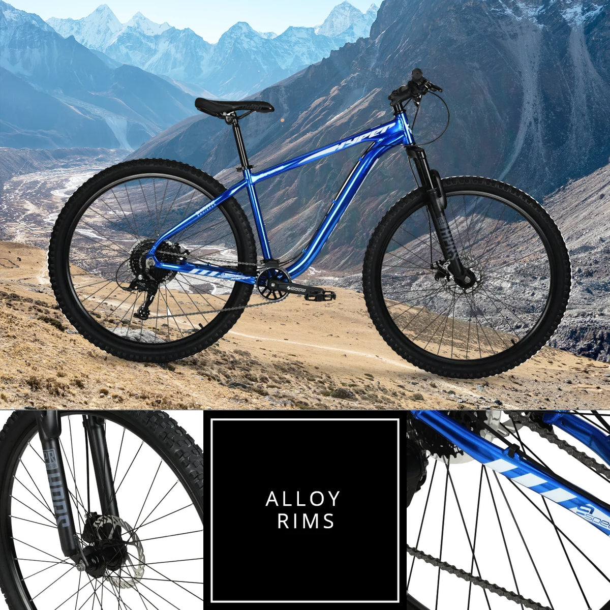 Blue 29 Men's Mountain Bike Q807