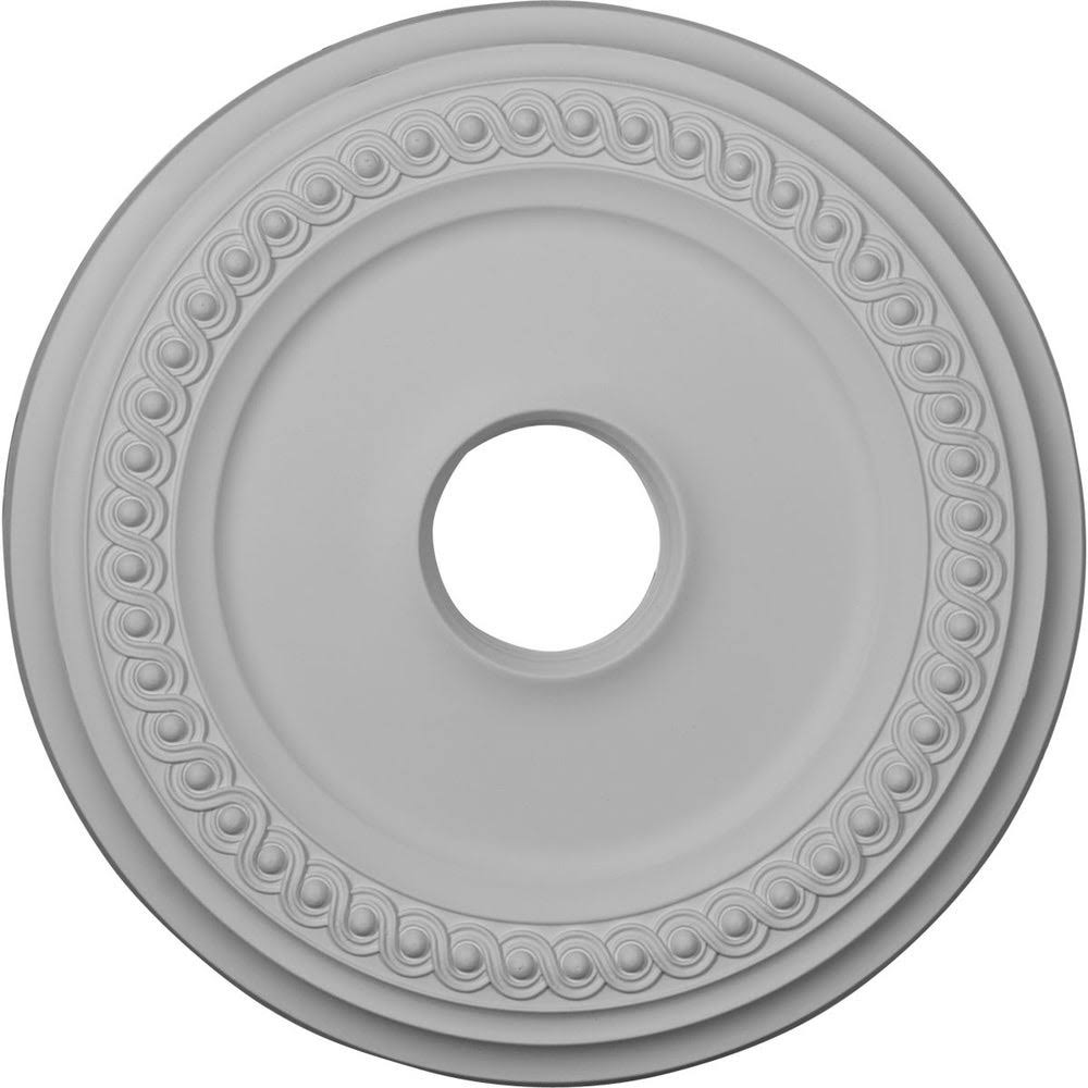 18 5/8x22OD 4x22ID x 1 1/8x22P Classic Ceiling Medallion Hand-Painted Rich Gold H31576