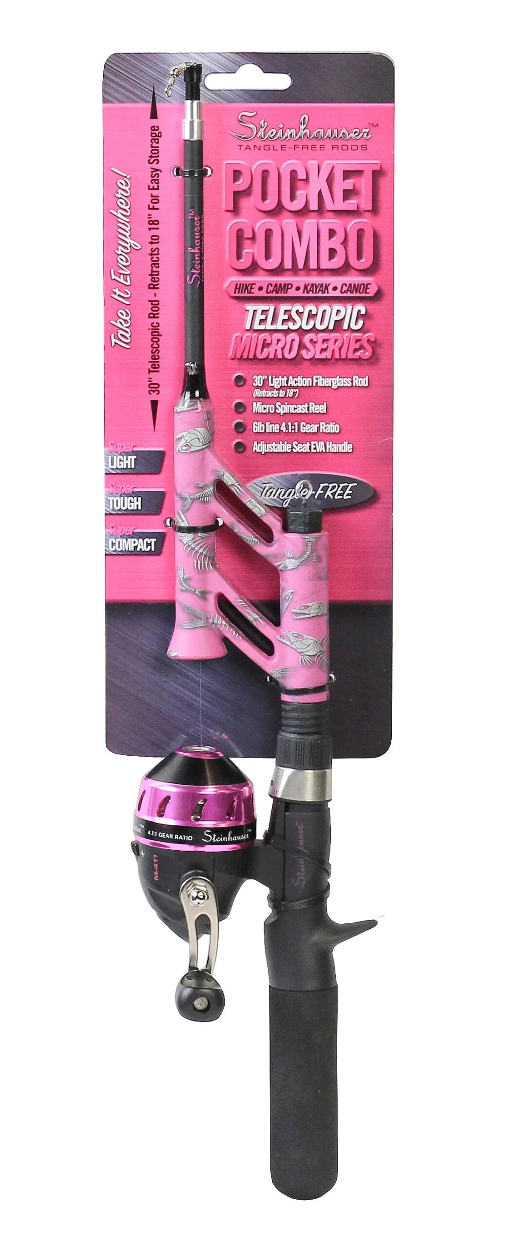 Pink Telescopic Spincast Combo N176746