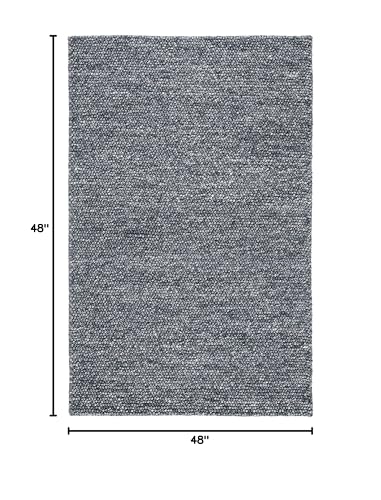 9' x 12' Beige Handmade Wool Area Rug R37757