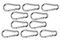 316 Stainless-Steel 4” Carabiners 10pcs X625426
