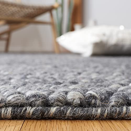 9' x 12' Beige Handmade Wool Area Rug R37757