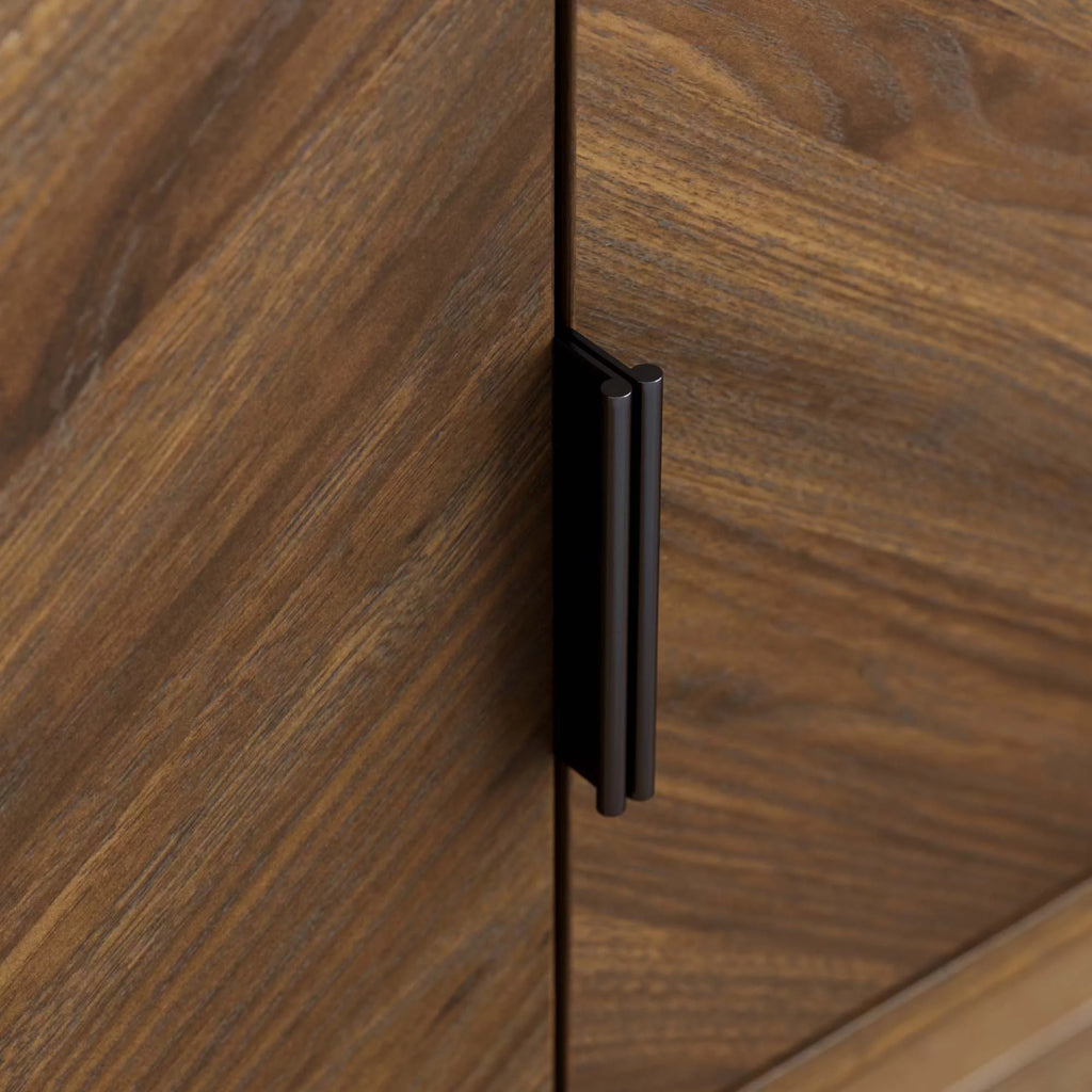 Walnut Media Console with Storage B747