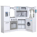 Wooden Corner Play Kitchen with Lights & Sounds J619