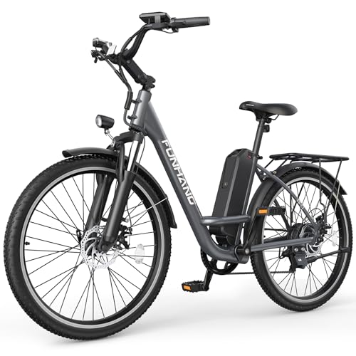26" Step Thru Electric Bicycle with 48V Removable Battery I4264