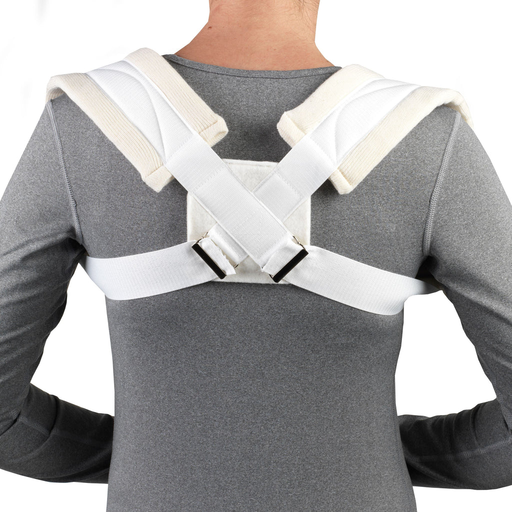 White Large Clavicle Strap B935
