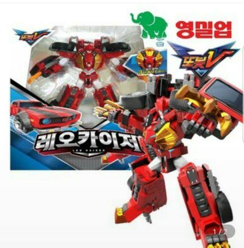 Red Sports Car Transformer King Robot V6497