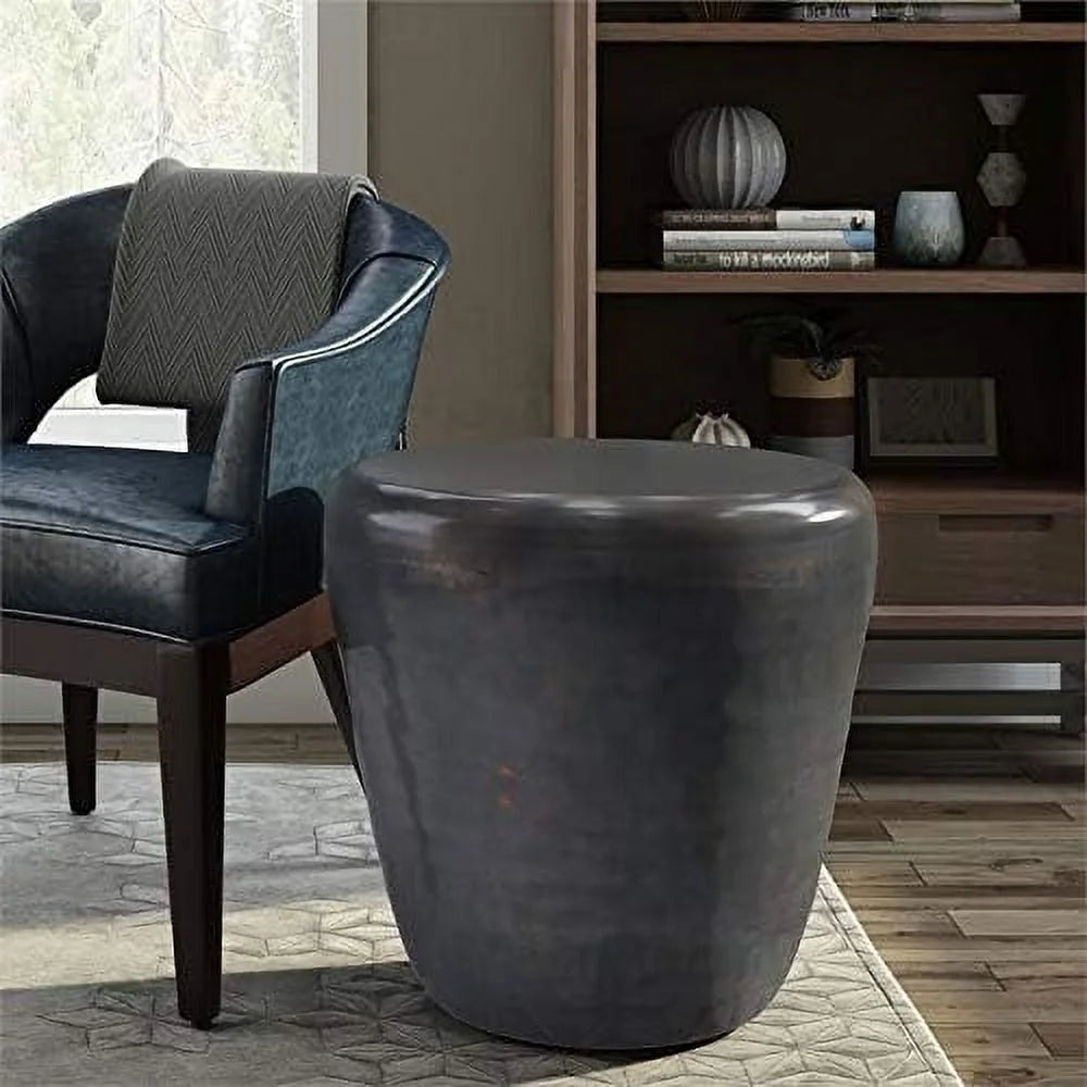 Round Metal End Table K190438