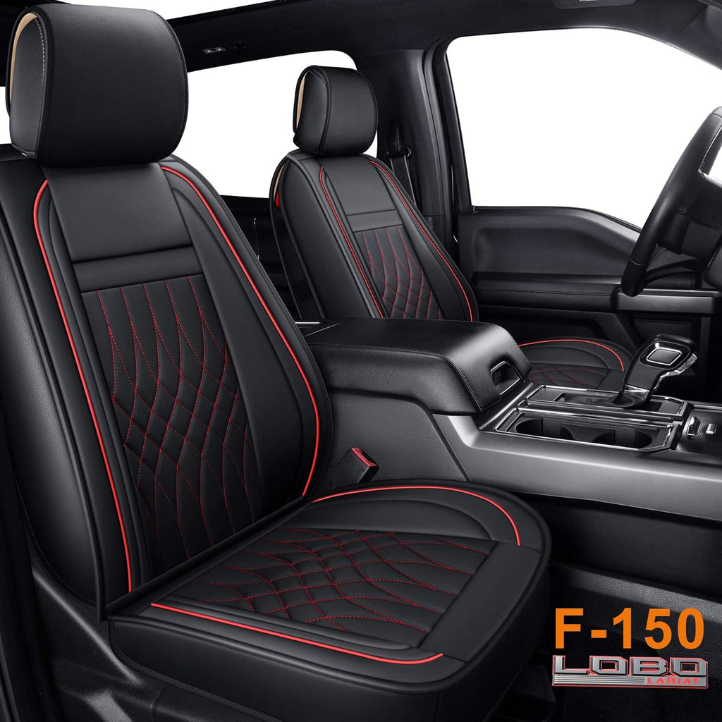 Pickup Seat Covers Crew Cab Faux Leather Gray Full Set T849