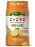 60 Count Vegan Non GMO Gluten Free Vitamin C Gummies with Zinc V92769