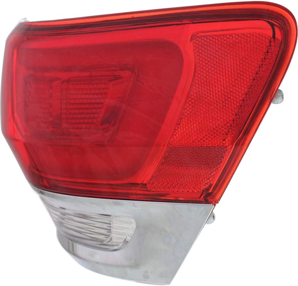 Jeep Grand Cherokee Passenger Side Outer Tail Light Assembly with Chrome Trim Z98111