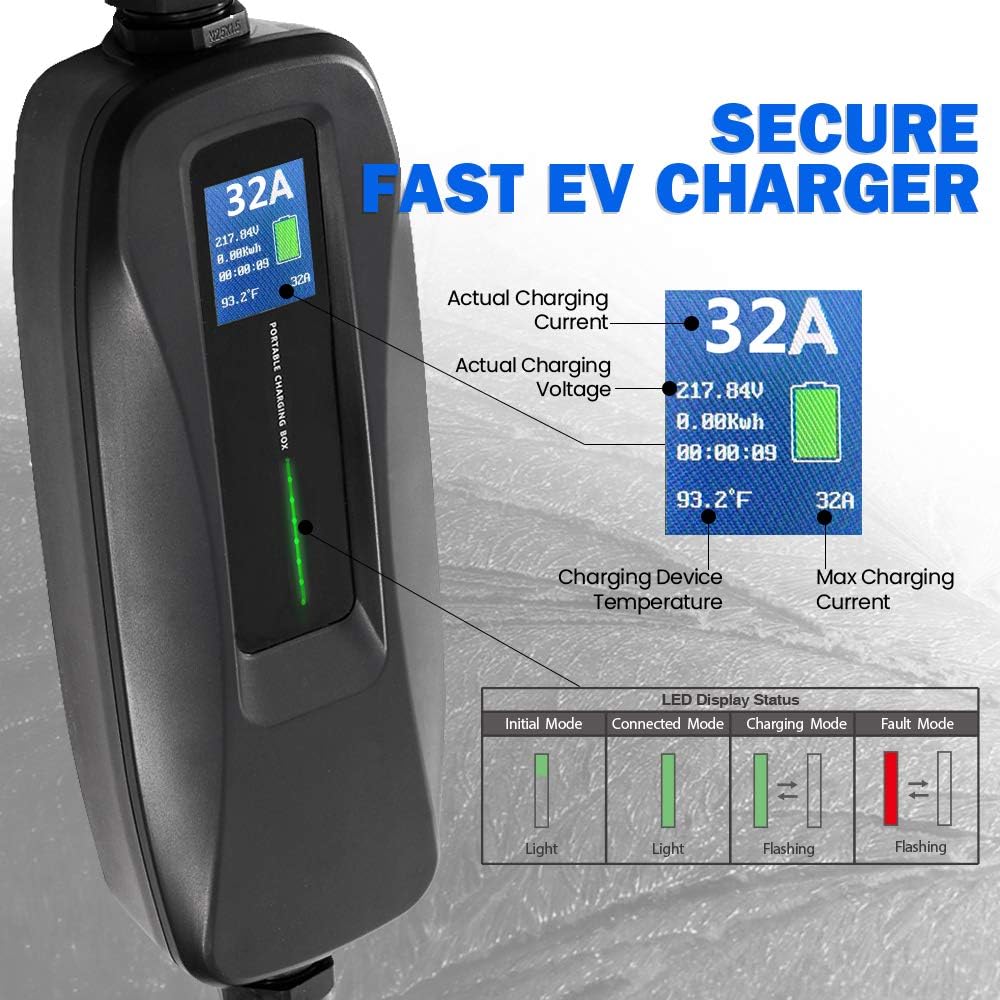 32 Amp Level 2 Portable EV Charger M98490