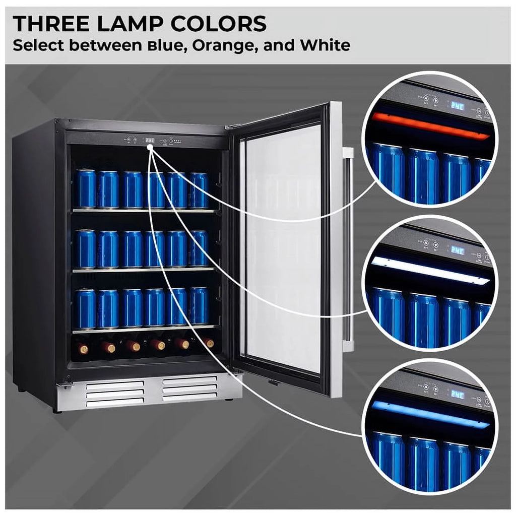 23.4" Wide Built-In/Freestanding Beverage Refrigerator G943831