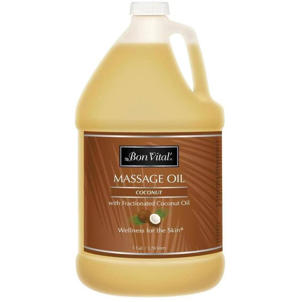 Coconut Massage Oil with Pure Fractionated Coconut Oil, 128 oz. Y375