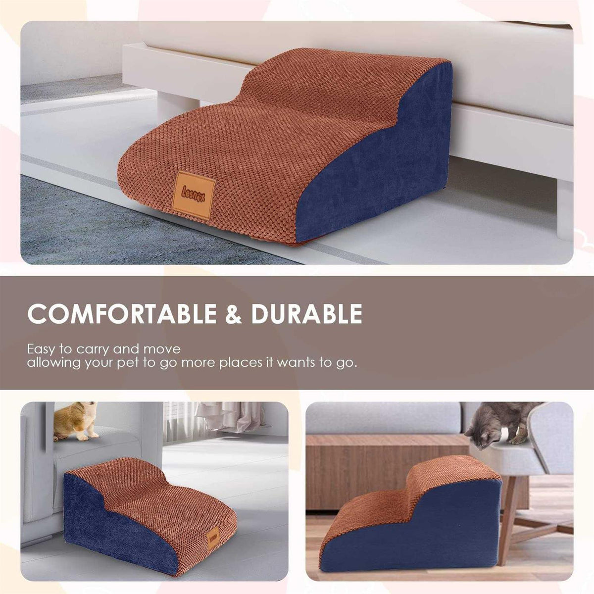 2-Step 30D Foam Dog Stairs O5207