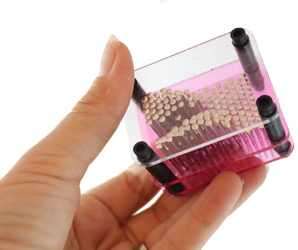 Metal Rectangle Shape Pin Art Toy D820