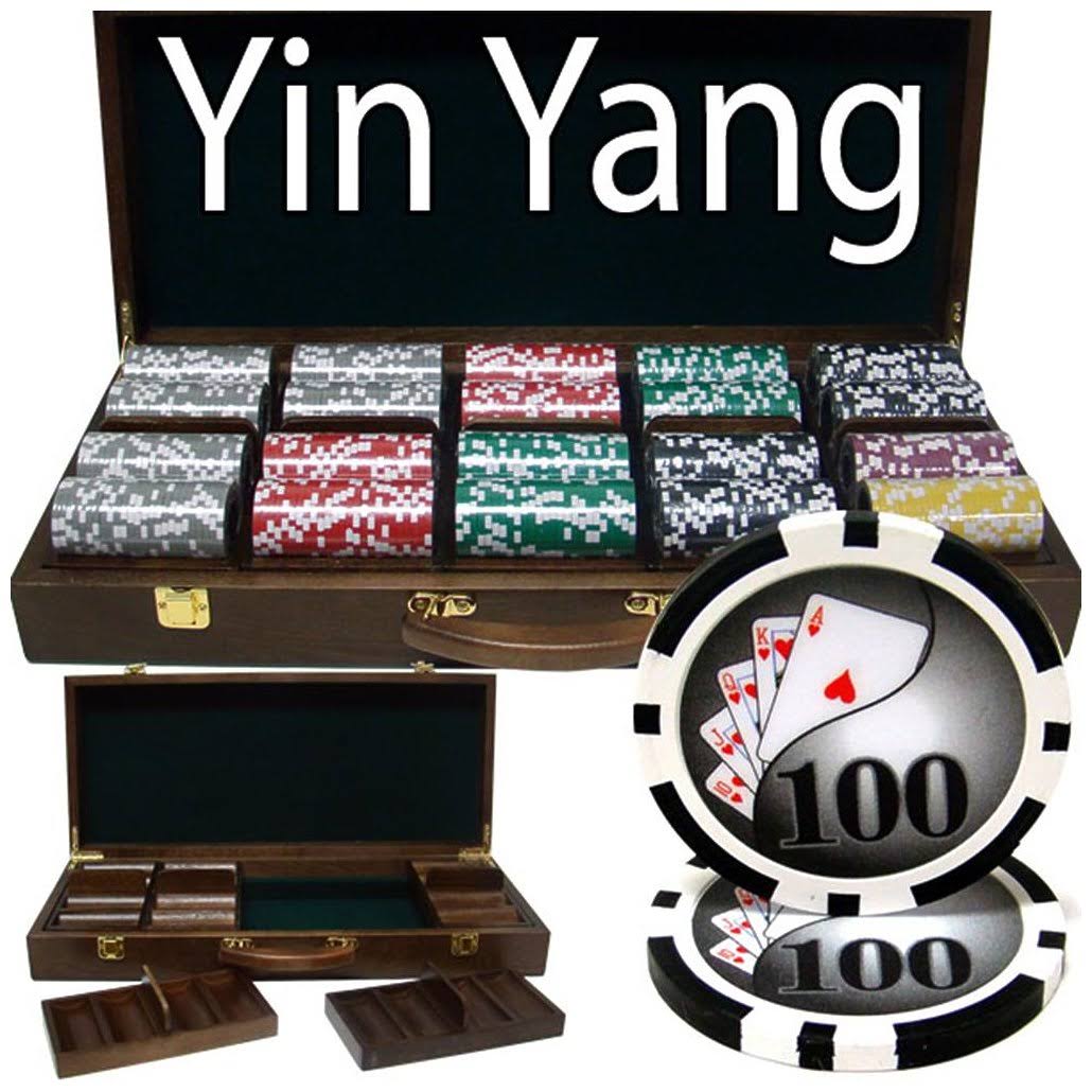 500 ct Pre-Packaged Yin Yang 13.5 G Walnut Brown Case S148754