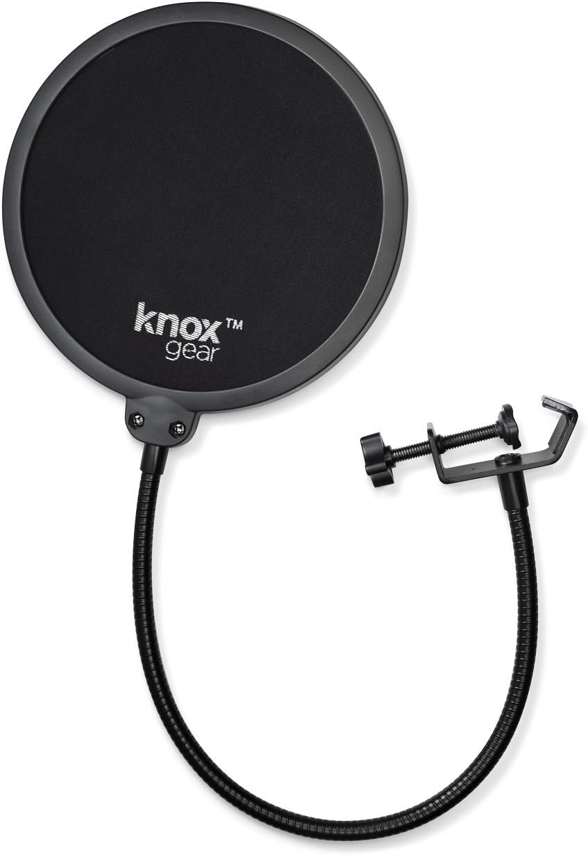 Condenser Microphone with Shock Mount, Boom Arm, and Pop Filter J359