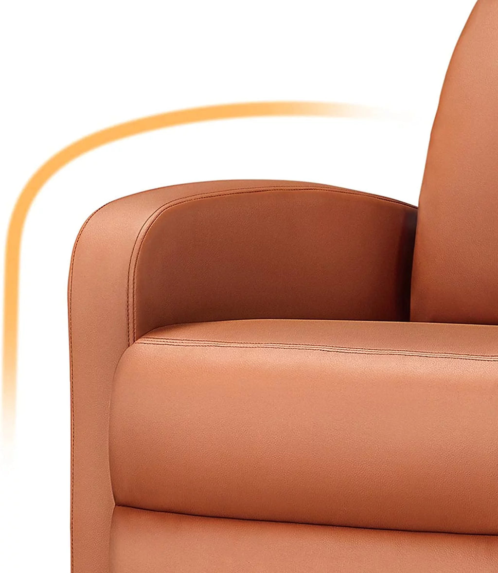 Tan Faux Leather Recliner Chair G12971