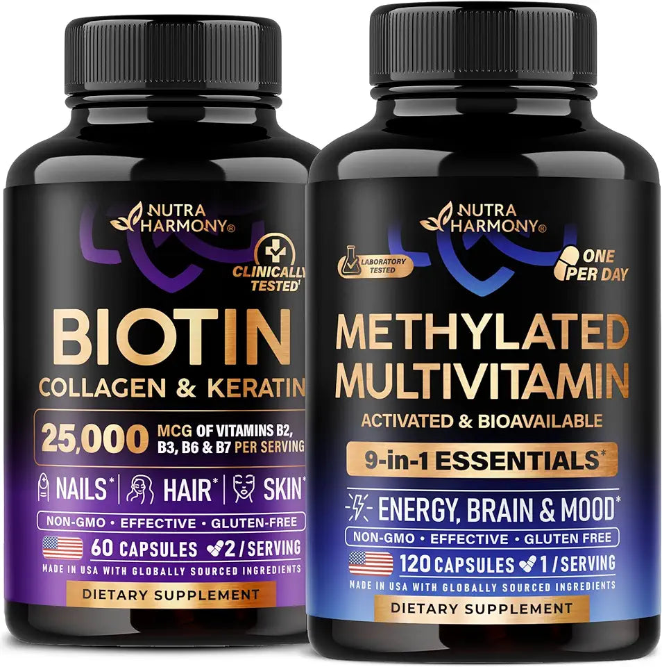 Biotin, Collagen, Keratin & Methylated Multivitamin Capsules C610