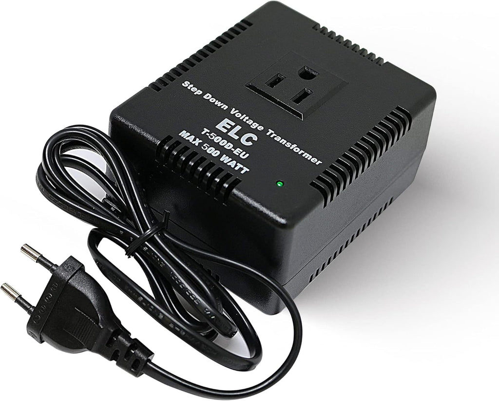 500 Watt Voltage Converter Transformer Heavy Duty Compact Step Down Travel Pack of 2 O9209