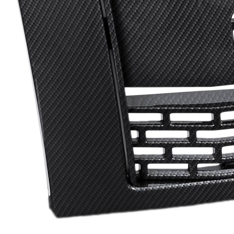 Gray ABS Carbon Fiber Look Front Hood Grille for Ford F150 P64868