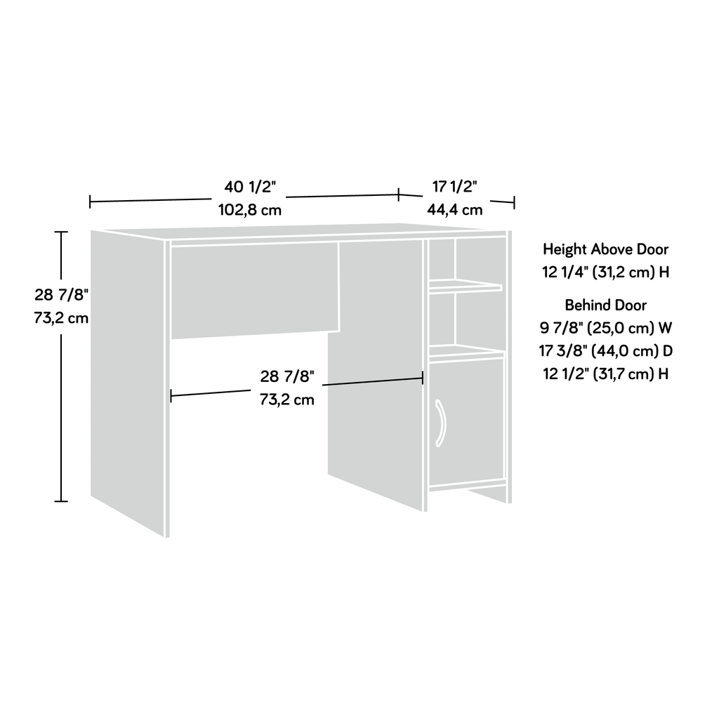 Computer Desk with Storage & Shelving A769
