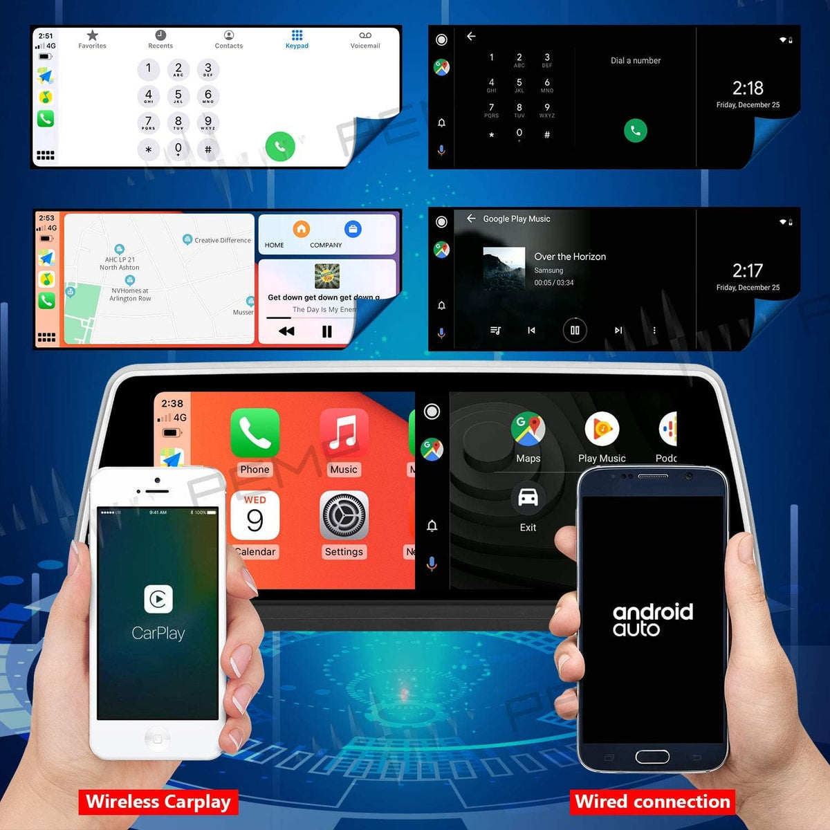 10.25 Android 10 Carplay Car Screen U9315