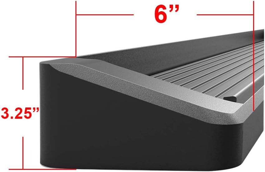 Black Powder Coated Running Boards H34699