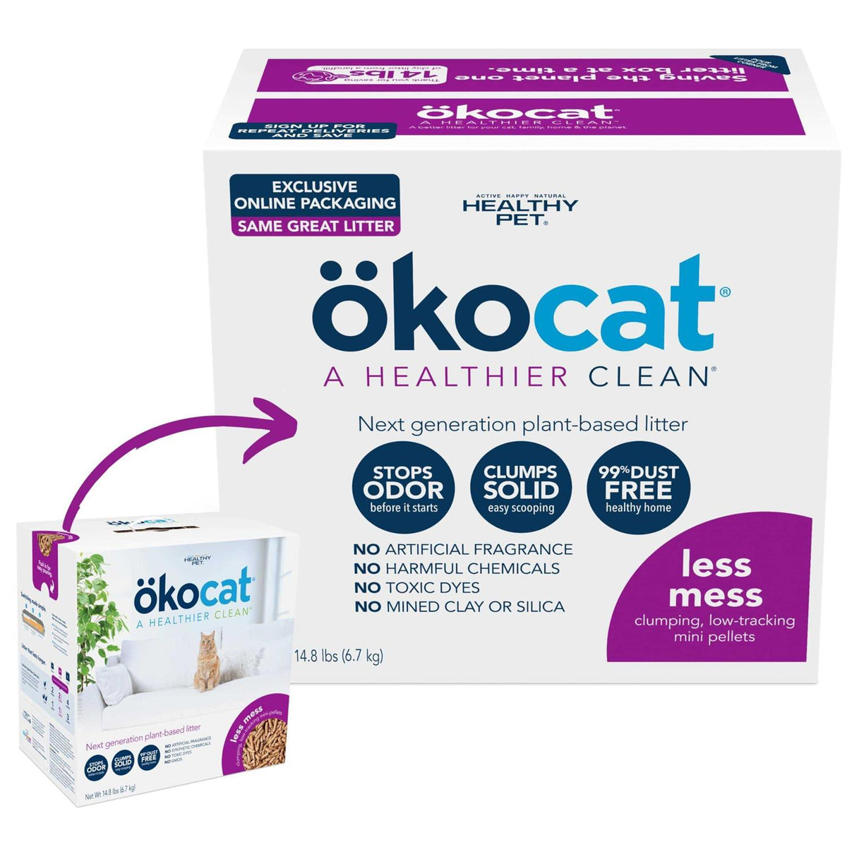 Natural Wood Cat Litter H1916