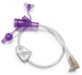 Purple Right Angle Connector with Y-Port Adapter, 24 Inch, 1 Count Q89098