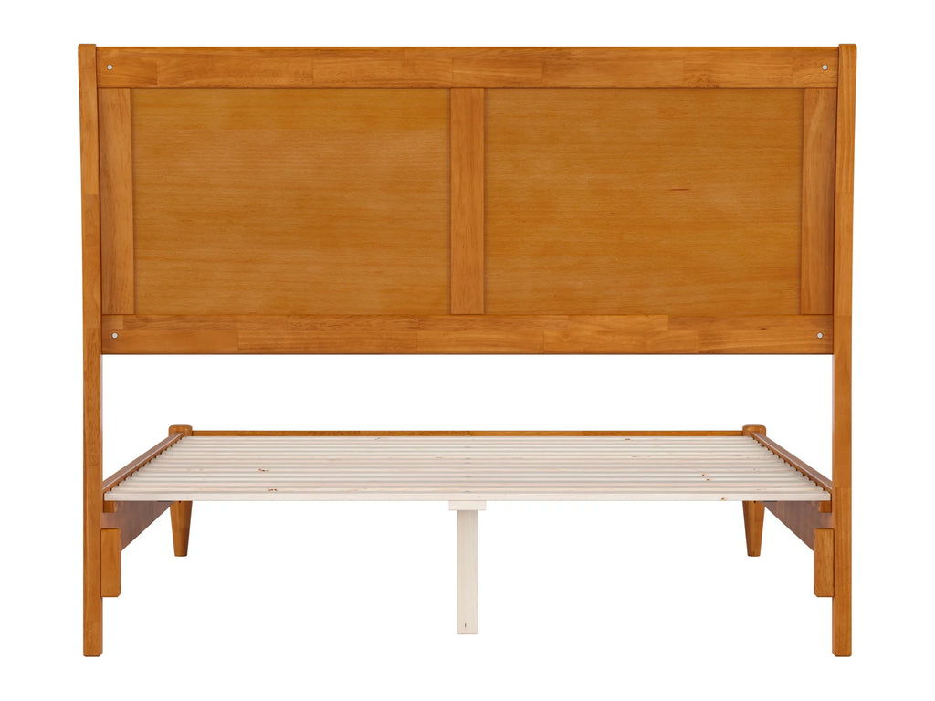 Full Solid Wood Low Profile Sleigh Platform Bed O5226